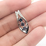 Pendant Navette  0.08ctw Round Diamonds  0.41ct Color Changing Alexandrite    Platinum  .8x.35" 2.85g 226070119