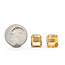 Earrings Stud      7.26ct Yellow Citrine    14ky 10x8mm  3.40g 226070121