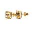 Earrings Stud      7.26ct Yellow Citrine    14ky 10x8mm  3.40g 226070121