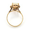 Ring Ornate Twist Rope      2ct Australian White Opal    14ky 16x11mm Sz4.5 3.00g 226070086
