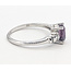 Ring Solitare Classic 0.12ctw Round Diamonds GIA Report: 1236866309 1.30ct Unheated Red Ruby    18kw 1.5mm Sz7.5 3.54g 226070094