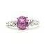 Ring 3-Stone Ornate 0.38ctw Round Diamonds GIA Report: 1206575953 1.93ct Purple-Pink Sapphire    Platinum 2.5mm Sz6.5 5.27g 226070098