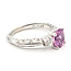 Ring 3-Stone Ornate 0.38ctw Round Diamonds GIA Report: 1206575953 1.93ct Purple-Pink Sapphire    Platinum 2.5mm Sz6.5 5.27g 226070098