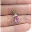 Pendant Drop Pear 0.05ctw Round Diamonds GIA Report: 7235170586 0.97ct Unheated Pink Sapphire    14ky  .6x.25" 1.20g 226070102