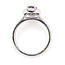 Ring Tear Drop Halo 0.26ctw Round Diamonds GIA Report: 2231153804 1.12ct Pink-Purple Sapphire    Platinum 2mm Sz5 4.91g 226070105
