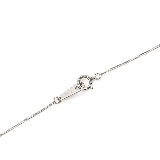 Pendant Ballerina Halo W/Chain 0.32ctw Round Diamonds  1.50ct Royal Blue Sapphire    Platinum 20x12mm 16" 4.30g 226070111