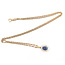 Pendant Drop Halo 0.30ctw Round Diamonds GIA Report: 2235986131 1.00ct Blue Sapphire    14ky 17x10mm 18" 4.80g 226070113