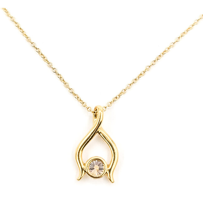 Pendant Solitaire Ribbon .40ct Round Diamond 14ky 16x10mm 16" 2.73g 226070155