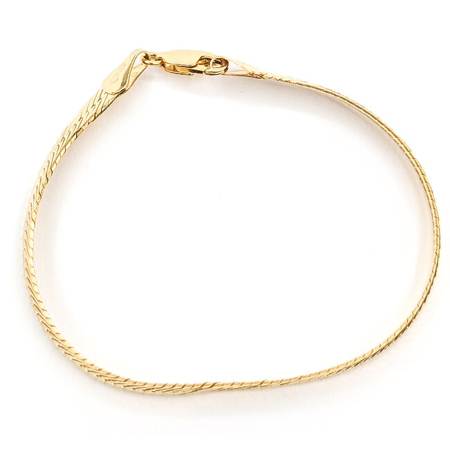 Bracelet Herringbone Lobster Clasp 14ky 5mm 7" 6.66g 226042010