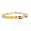 Bracelet Double Row Link Lobster Clasp 14ktt 5.5mm 7" 6.03g 226042011