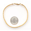 Bracelet Double Row Link Lobster Clasp 14ktt 5.5mm 7" 6.03g 226042011