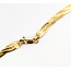 Necklace 3-Strand Woven Herrinbone Lobster Clasp 14ky 4.5mm 18" 10.82g 226042009