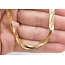 Necklace 3-Strand Woven Herrinbone Lobster Clasp 14ky 4.5mm 18" 10.82g 226042009