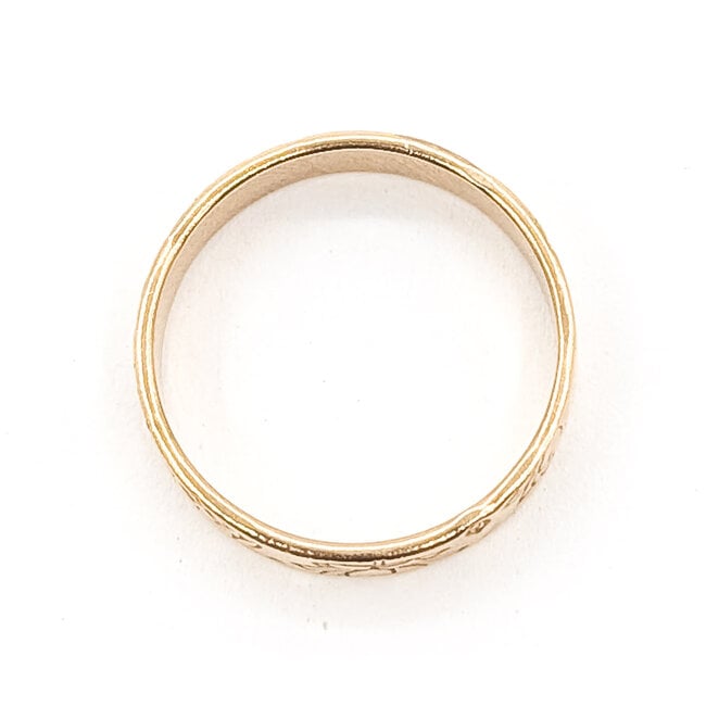 Ring Ornate 14ky 4mm Sz8 2.89g 126072010