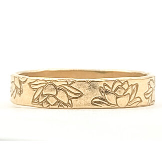 Ring Ornate 14ky 4mm Sz8 2.89g 126072010