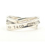 Ring Tiffany & Co Interlocking 925 3.6mm Sz8 4.52g 126072012