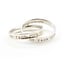 Ring Tiffany & Co Interlocking 925 3.6mm Sz8 4.52g 126072012