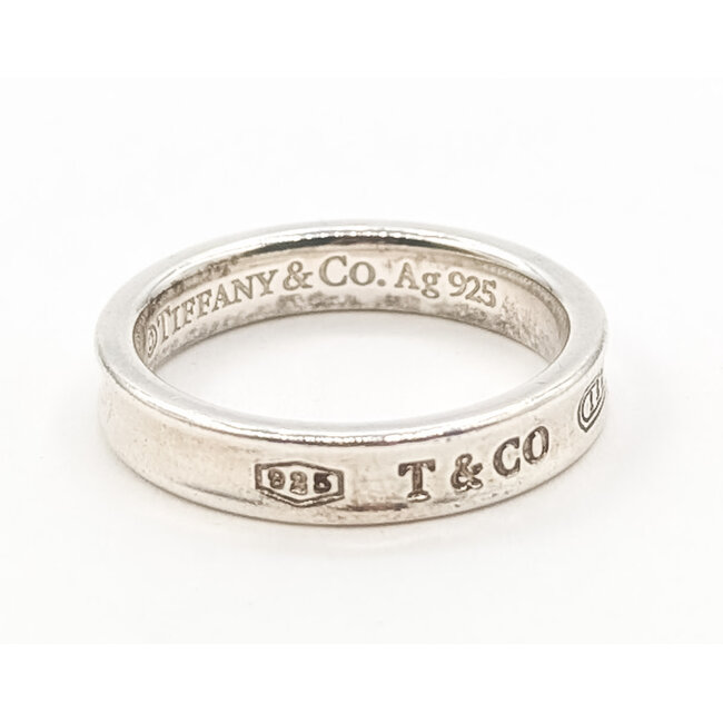 Ring Tiffany & Co 1837 925 4mm Sz7.5 4.4g 126072011