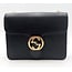 Handbag Gucci Interlocking G Small Black Pebble Leather Shoulder Bag 510304 126075059