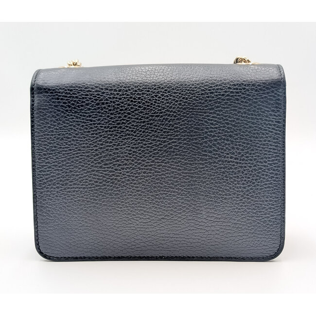 Handbag Gucci Interlocking G Small Black Pebble Leather Shoulder Bag 510304 126075059