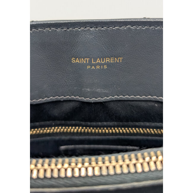 Handbag Saint Laurent Loulou Satchel Small Grey 11.5x8" 494699 FACKS 1000 126075057