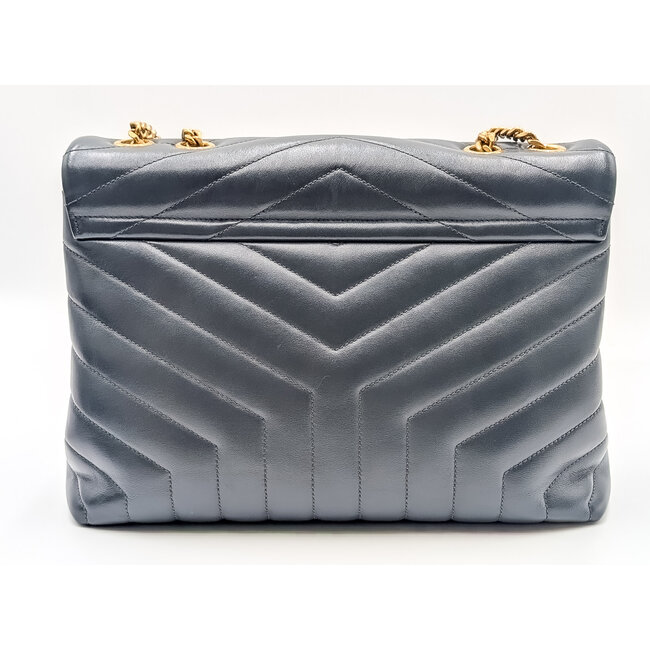 Handbag Saint Laurent Loulou Satchel Small Grey 11.5x8" 494699 FACKS 1000 126075057