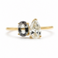 Ring Et Toi Moi 0.83ct Pear Diamond GIA: 2235584997 .82ct Color-Changing Alexandrite 14ky 1.5mm Sz7 2.52g 126070158