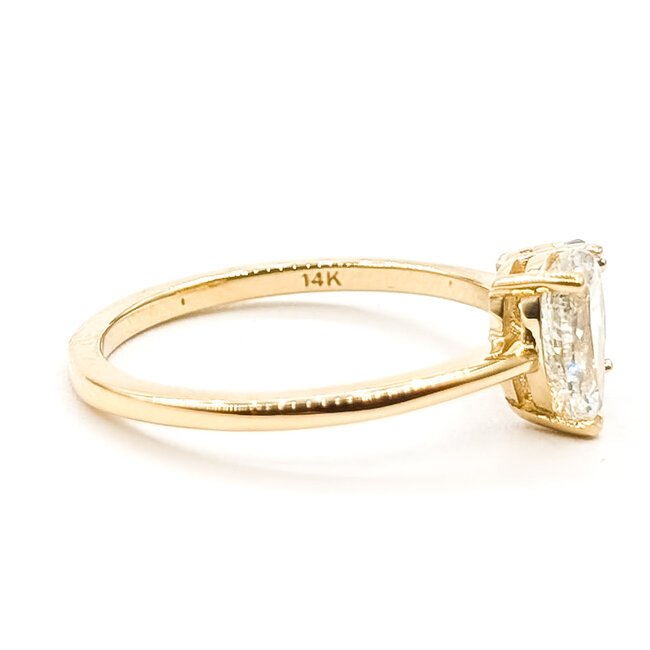 Ring Et Toi Moi 0.83ct Pear Diamond GIA: 2235584997 .82ct Color-Changing Alexandrite 14ky 1.5mm Sz7 2.52g 126070158