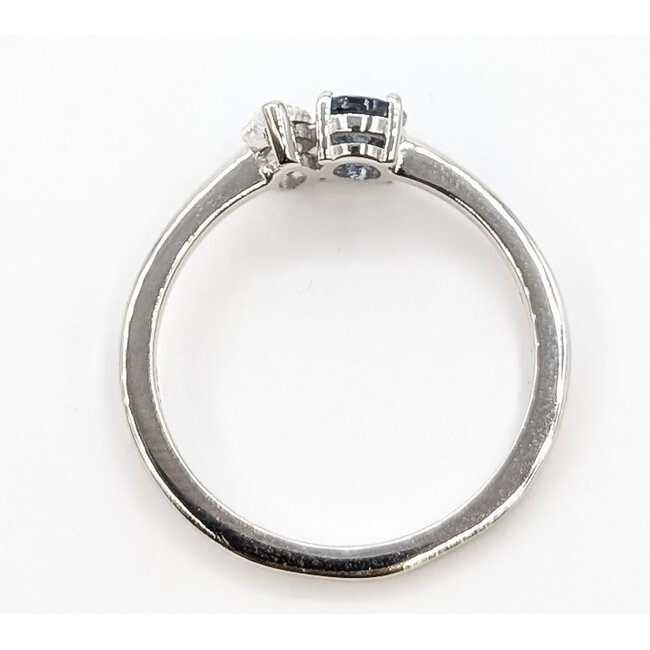 Ring Et Toi Moi 0.35ct Marquise Diamond GIA: 2235493819 .49ct Color-Changing Alexandrite 14kw 1.5mm Sz7 2.19g 126070161