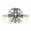 Ring Engagement Hidden Halo 5.08ct Round Lab Grown Diamond IGI: LG702574887 .56ctw Colorless Lab Grown Diamonds 14ky 2.3mm Sz7 5.09g 126080009