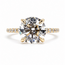 Ring Engagement Hidden Halo 3.08ct Round Lab Grown Diamond IGI: LG731547302 .50ctw Colorless Lab Grown Diamonds 14ky 2mm Sz7 3.89g 126080011