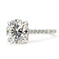 Ring Engagement Hidden Halo 3.10ct Round Lab Grown Diamond IGI: LG732582312 .50ctw Colorless Lab Grown Diamonds 14kw 2mm Sz7 3.97g 126080012