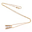 Pendant Bar Cluster  0.34ctw Round Diamonds        14ky 20x10mm 17" 7.00g 226070078