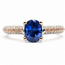Ring Peek-a-boo Diamonds  0.43ctw Round Diamonds GIA Report: 1232572263 1.12ct Royal Blue Sapphire    18kw 2.7mm Sz4.5 3.44g 226070103