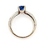 Ring Peek-a-boo Diamonds  0.43ctw Round Diamonds GIA Report: 1232572263 1.12ct Royal Blue Sapphire    18kw 2.7mm Sz4.5 3.44g 226070103
