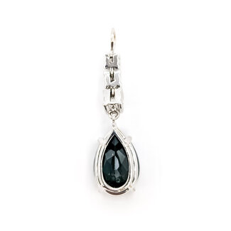 Pendant Drop  0.29ctw Round Diamonds GIA Report: 2235774308 4.02ct Green Tourmaline    14kw  1.2x.3" 2.53g 226070123