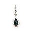 Pendant Drop  0.29ctw Round Diamonds GIA Report: 2235774308 4.02ct Green Tourmaline    14kw  1.2x.3" 2.53g 226070123