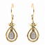 Earrings Tear Drop Dangle 10ky 1.1x.4" 2.73g 126072008