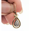 Earrings Tear Drop Dangle 10ky 1.1x.4" 2.73g 126072008