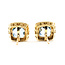 Earrings Stud 5.2ctw Sky Blue Topaz 14ky 11mm 4.14g 226080003