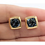 Earrings Stud 5.2ctw Sky Blue Topaz 14ky 11mm 4.14g 226080003