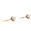 Earrings Leverback 1.1ctw Purple Amethyst 14ky .75x.25" 2.84g 226080004