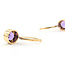 Earrings Leverback 1.1ctw Purple Amethyst 14ky .75x.25" 2.84g 226080004