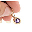 Earrings Leverback 1.1ctw Purple Amethyst 14ky .75x.25" 2.84g 226080004