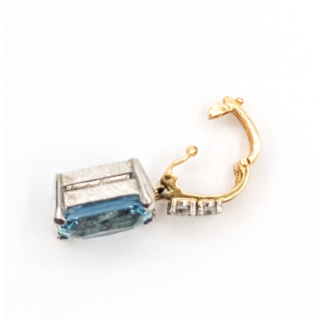 Pendant Drop Pearl Enhancer .25ctw Round Diamonds 2.6ct Sky Blue Aquamarine 14ktt .9x.45" 3.42g 226080006