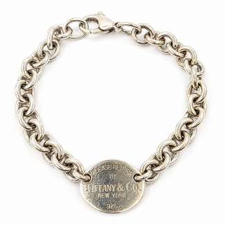 Bracelet Tiffany & Co. Oval Tag Sterling 8mm 7" 28.30g 226080002