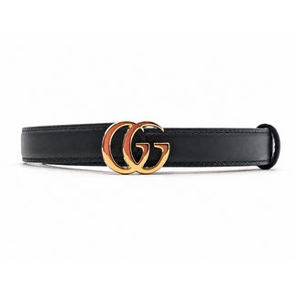 Belt Gucci GG Marmont Thin Black Leather 864433 30" 126075063