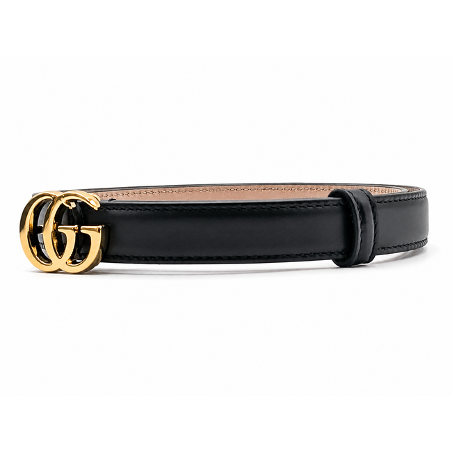 Belt Gucci GG Marmont Thin Black Leather 864433 30" 126075063