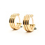 Earrings Tube Basket 14ky 15mm 1.73g 126082017