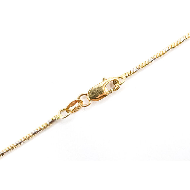 Necklace Snake Chain Lobster Clasp 14ky 1.2mm 18" 5.05g 126082013